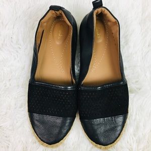 Clarks Black Laser Cut Espadrilles